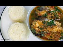 White Rice and Catfish pepper soup 